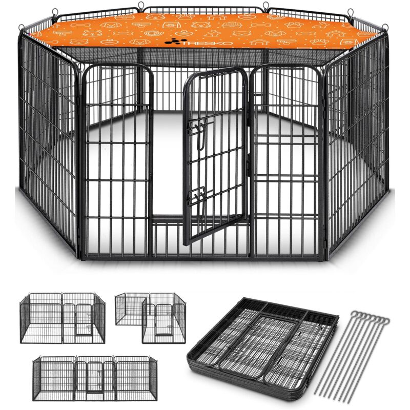 Recinto Per Cani Con Copertura - Parco Giochi Ottagonale 24 Pollici, Per Esterno - Foto 10