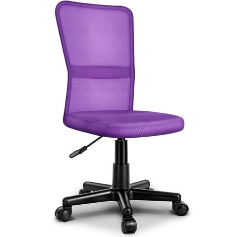 TRESKOÂ® Sedia da ufficio sedia da scrivania girevole, in 6 colori diversi, regolabile in altezza, sedile imbottito, sedia ergonomica, pistone approvato SGS