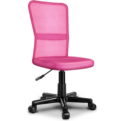 TRESKOÂ® Sedia da ufficio sedia da scrivania girevole, in 6 colori diversi, regolabile in altezza, sedile imbottito, sedia ergonomica, pistone approvato SGS
