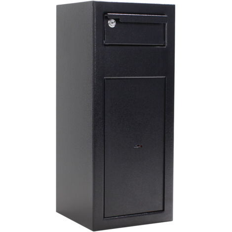 Tresor H600xB250xT260mm 19l 1 Tür,1 Einwurfklappe schwarz ROTTNER