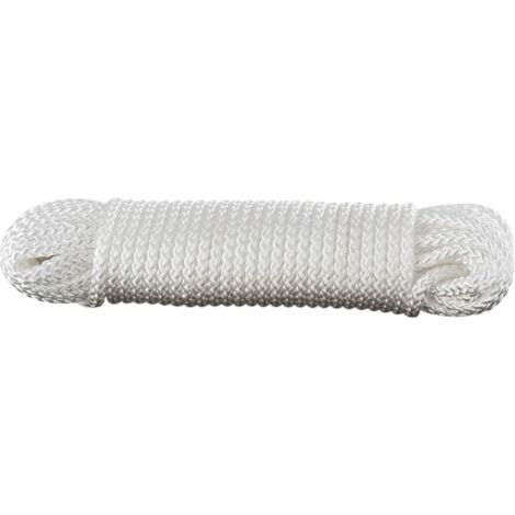 Tresse 20m polypropylène blanc