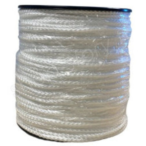 Tresse blanche en polypropylène sur bobine - 100 M
