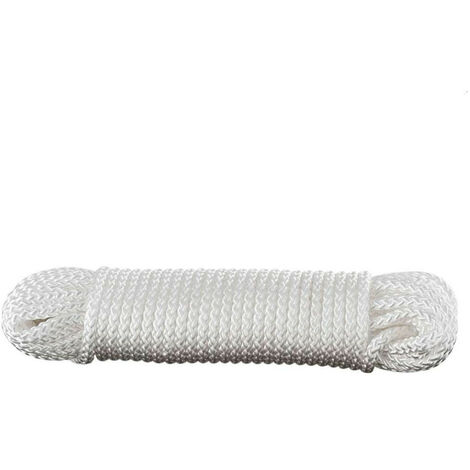 TRESSE POLYPRO 4MM ECHEVEAU 10M BLANCHE