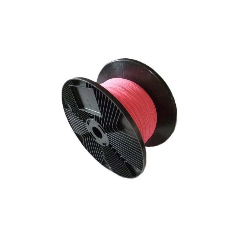 Drisse polypropylène fluo anti-UV - 1.5 mm - rose fluo - bobine de 1000 m Corderies Tournonaises