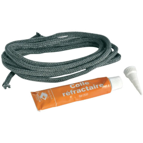 Tresse ronde haute température diamètre 10 mm L.3m avec colle