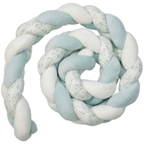 Tresse tour de lit enfant Blanc 200 cm