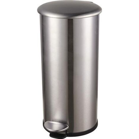 Tretabfallsammler Helit the zinc 12l D211xH423mm VA silber