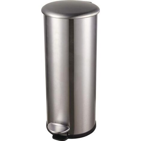 Tretabfallsammler Helit the zinc 20l D239xH566mm VA silber