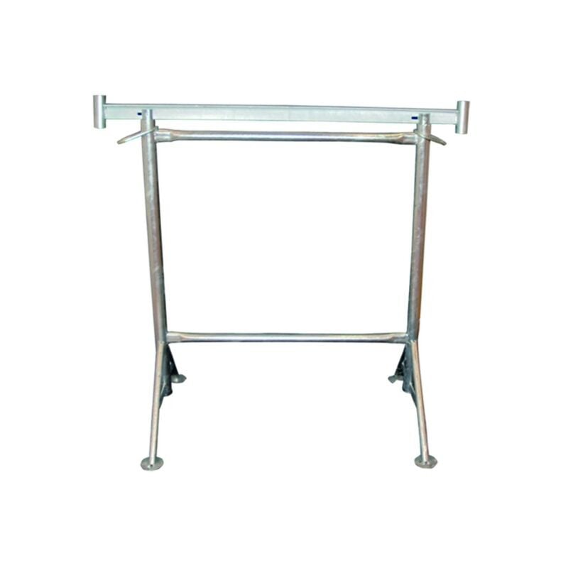 Tréteau de maçon Ø 49 mm de 1.20 à 2.10 m galvanisé pieds fixes