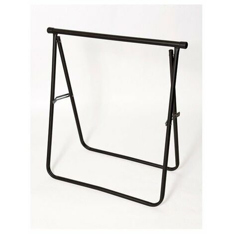 Tréteau métal pliable ajustable noir – Acier laqué – Charge maximale 200 kg – Système Slide pour rangement rapide – Cqfd