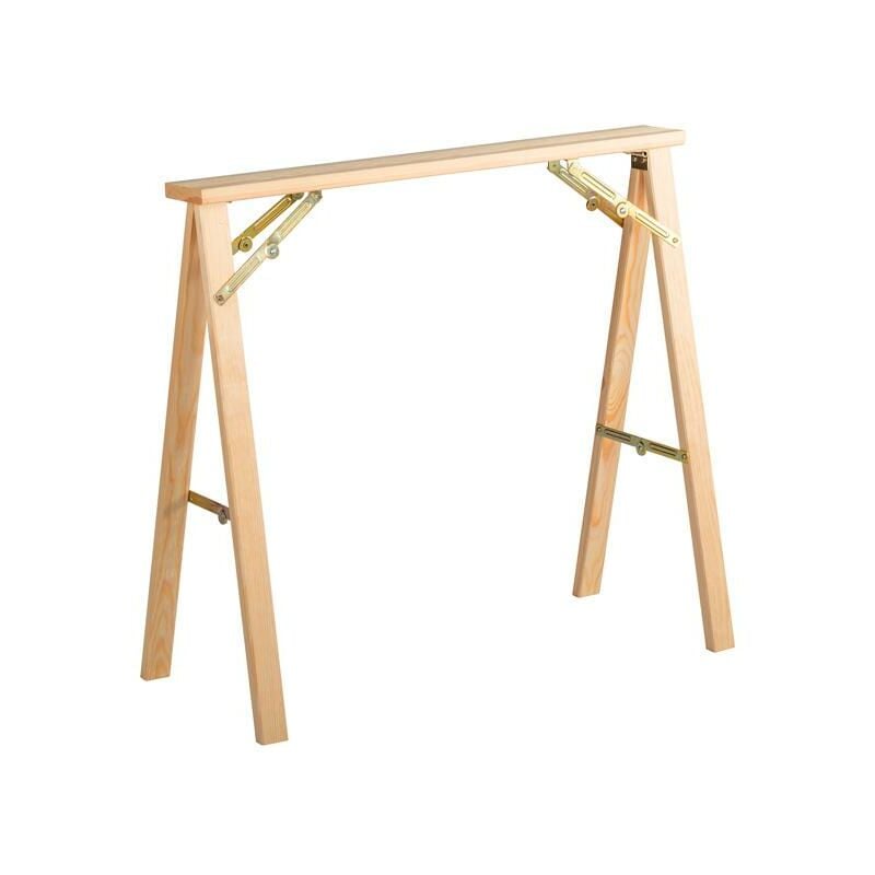 Tréteau kipli pliable en bois de pin massif - talla