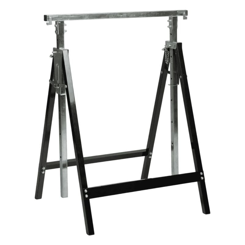 Tréteau de bricolage pro kit 300kg réglable en hauteur 80 à 120cm et largeur 68,5cm