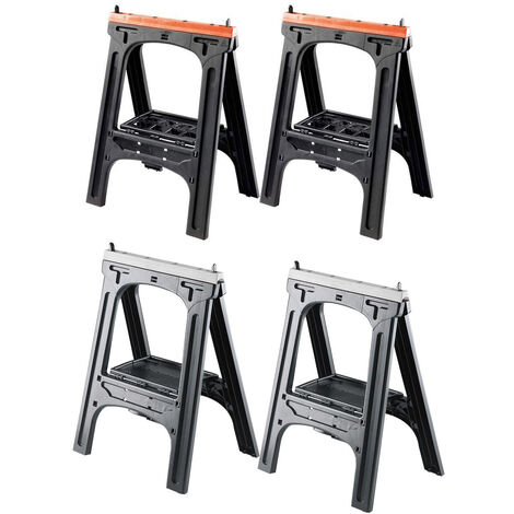 Tréteaux en plastique - lot de 2 - portance 200 ou 300 kg