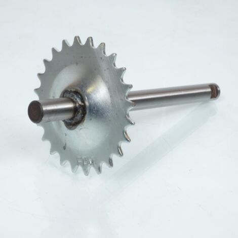 Tretlagerachse fdm für Auto 24 Zähne zb verchromt / ø16 l 220 neu