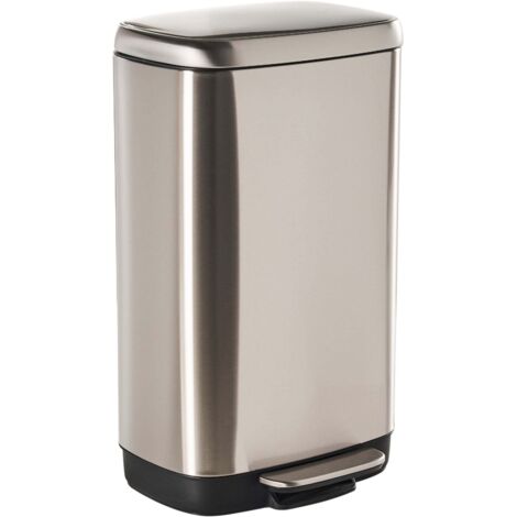 Tretmülleimer 30 L ECOCOLLECT Metall Silber
