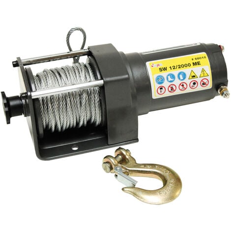 DEMA Treuil 0,9 T pour quad - 12 V