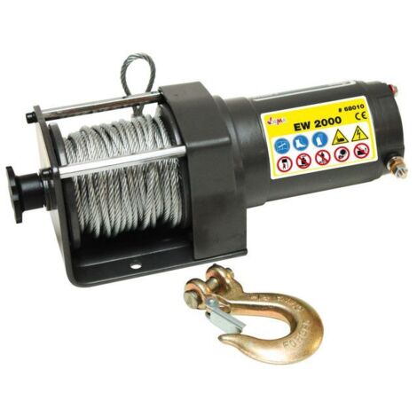 Treuil 0,9 T pour quad, tracteur tondeuse, Holder - 12 V - EW 2000