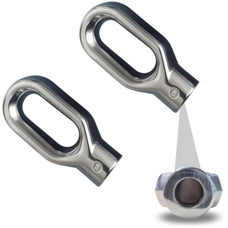 Treuil Anneau de Sortie Treuil Manuel en alliage d’aluminium, 2 pièces, haute résistance et facile à monter pour store banne (Trou Principal 10mm, Petits Trous Latéraux 4mm)