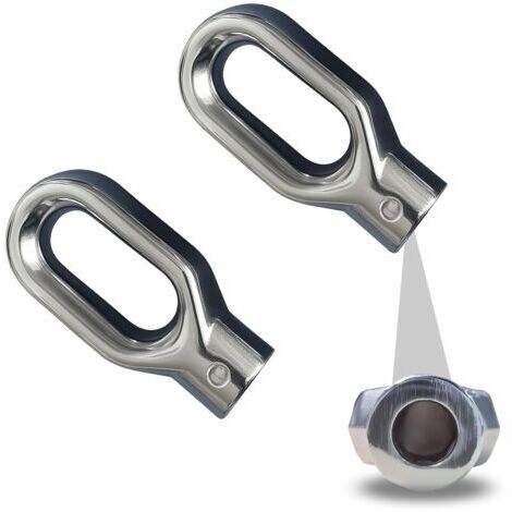 Treuil Anneau de Sortie Treuil Manuel en alliage d’aluminium, 2 pièces, haute résistance et facile à monter pour store banne (Trou Principal 10mm, Petits Trous Latéraux 4mm)