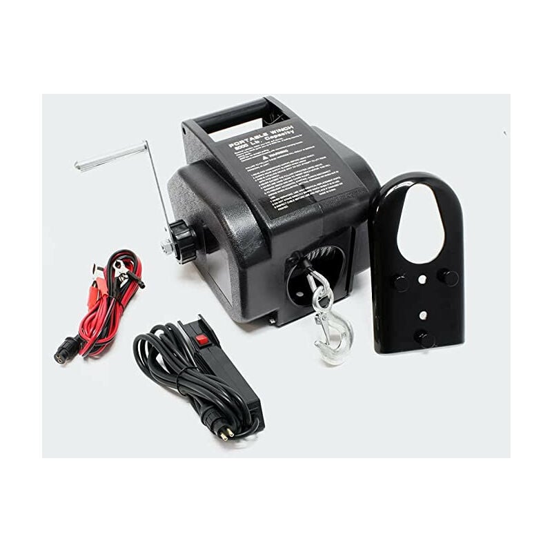 Treuil electrique 12 volts traction remorque a embarcation jusqu'a 2267kg