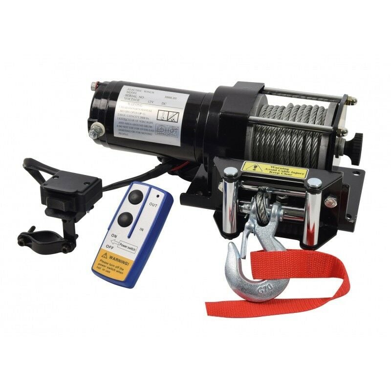 Treuil Electrique 4X4 12V 1360Kg - Cable de 9M