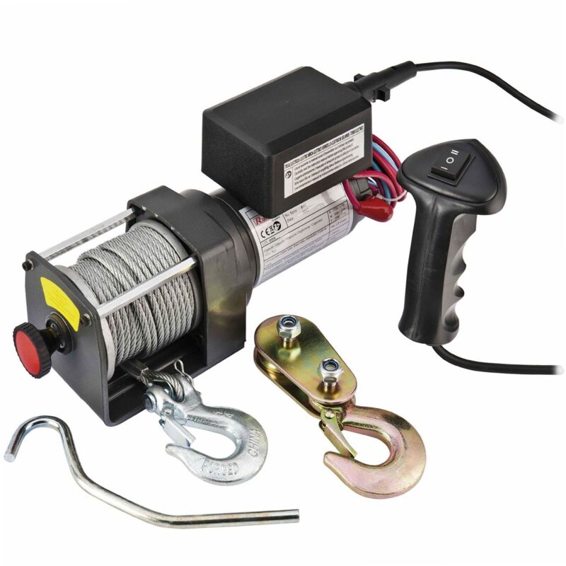 Treuil électrique 12v 1134kg à fixer Ribitech pe12v/2500