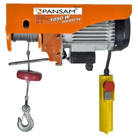 Treuil électrique DEDRA 300/600 kg - 1050 W - Pour travaux lourds