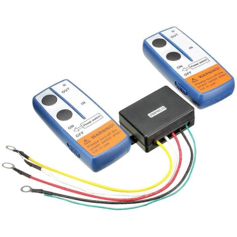 Treuil électrique sans fil 12 V pour voiture avec télécommande et manuel d'utilisation