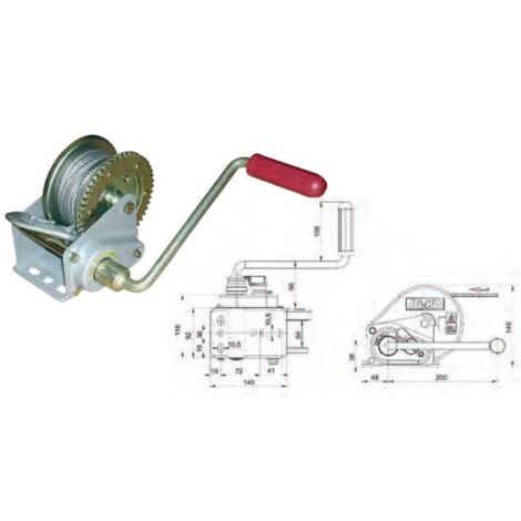 TREUIL FREINE SANS ENROULEUR AUTOMATIQUE