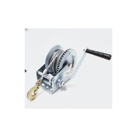 Treuil Manuel de halage 550kg 7m Tissu 2-Sens avec 1 Vitesse Rapport de Transmission 4.1:1