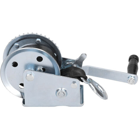 Treuil manuel robuste 1200LBS avec sangle 8M pour remorque et bateau
