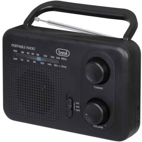 Trevi 0RA7F6400 Radio Tragbar Analog Schwarz