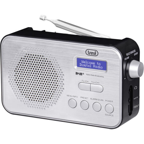Trevi DAB 7F92 R Digitale Portatile Nero, Bianco