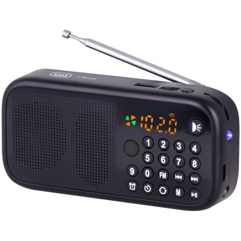 Trevi DR7F40 Radiolina Portatile FM MP3 BT Nero