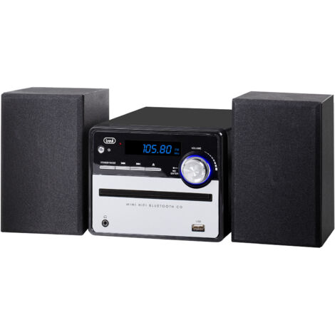 Trevi HCX 10F6 Mini home music system de 20 W Black, Silver