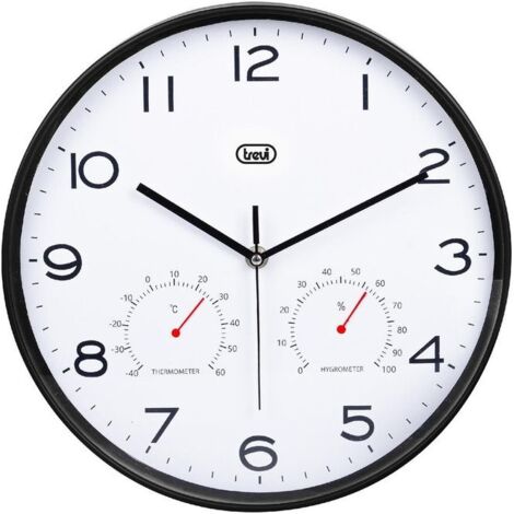 Trevi OM 3510 T Orologio da Parete con Termometro e Igrometro 30cm