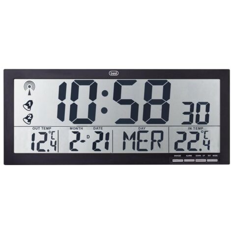 Trevi OM 3530 RC Digitale Uhr Rechteck Schwarz