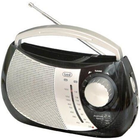 Trevi RA 764 Portátil Negro - Radio (Portátil, Am,FM, 88-108 MHz, 540-1610 kHz, 0,5 W, Negro)