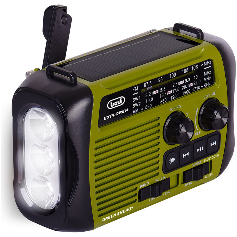 Ra 7F30 bt Portable Analogue Noir, Vert - Trevi