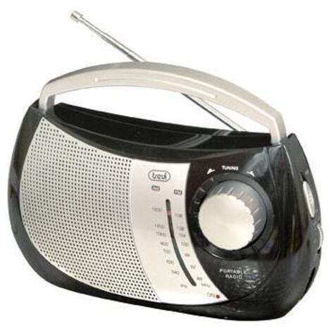 TREVI RA764 Radio Portatile 2 Bande AMFM Sintonizzazione Analogica Grigio Nero