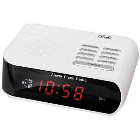 Trevi RC 827 D Radio-réveil électronique, blanc, petit