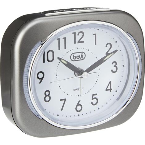 Trevi SL 3040 - Wecker (analog, 100 x 36 x 85 mm, AA, Grau).