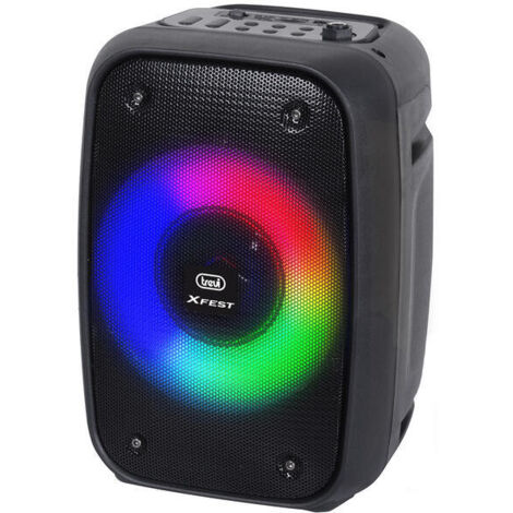 Trevi XFest XF 150 KB Altavoz Amplificado Portátil 15W, USB, Micro SD, Bluetooth y Función TWS, Karaoke Party Speaker con Micrófono Incluido