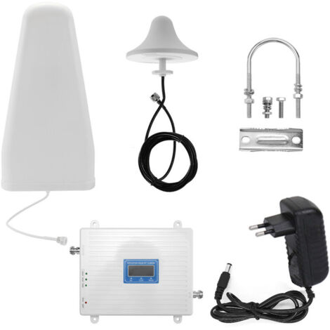 Tri-Band Universal Amplifier 900/1800/2100 GSM DCS WCDMA 2G/3G/4G LTE Signal Booster Kit 110-220V EU