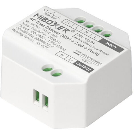 TRIAC-Dimmer (WiFi + 2.4G + PUSH) - 300W - Mi Boxer - TRI-C1WR