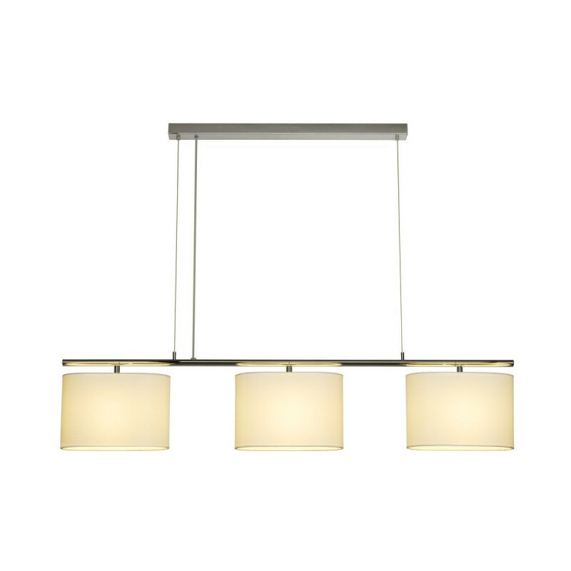 SLV - TRIADEM suspension, chrome/blanc, 3 diffuseurs ovales, E27 max. 3x60W