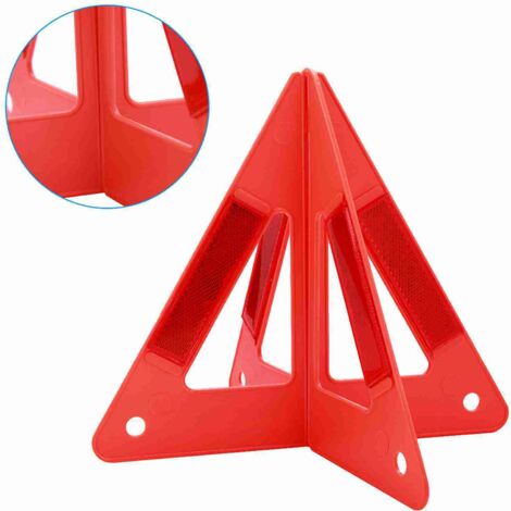 Triangle de Signalisation Réfléchissant Pliable pour Urgence Routière et Sécurité Voiture