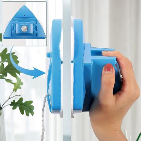 triangle Nettoyeur De Vitres Magntique Ajustable Double Face Essuyeur De Vitres Brosse De Nettoyage Magntique Ajustable Outil