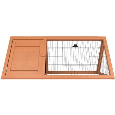 Triangle Wooden Pet Hutch Rabbit Guinea Pig Cage Run