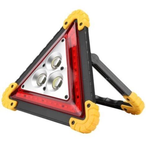 Triangles de signalisation pour voiture, triangle de panne multifonction à LED, panneau d'arrêt triangulaire de signalisation portable